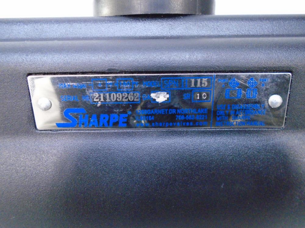 Sharpe SPN II 115 Pneumatic Actuator, Max 145 PSI, SR 10